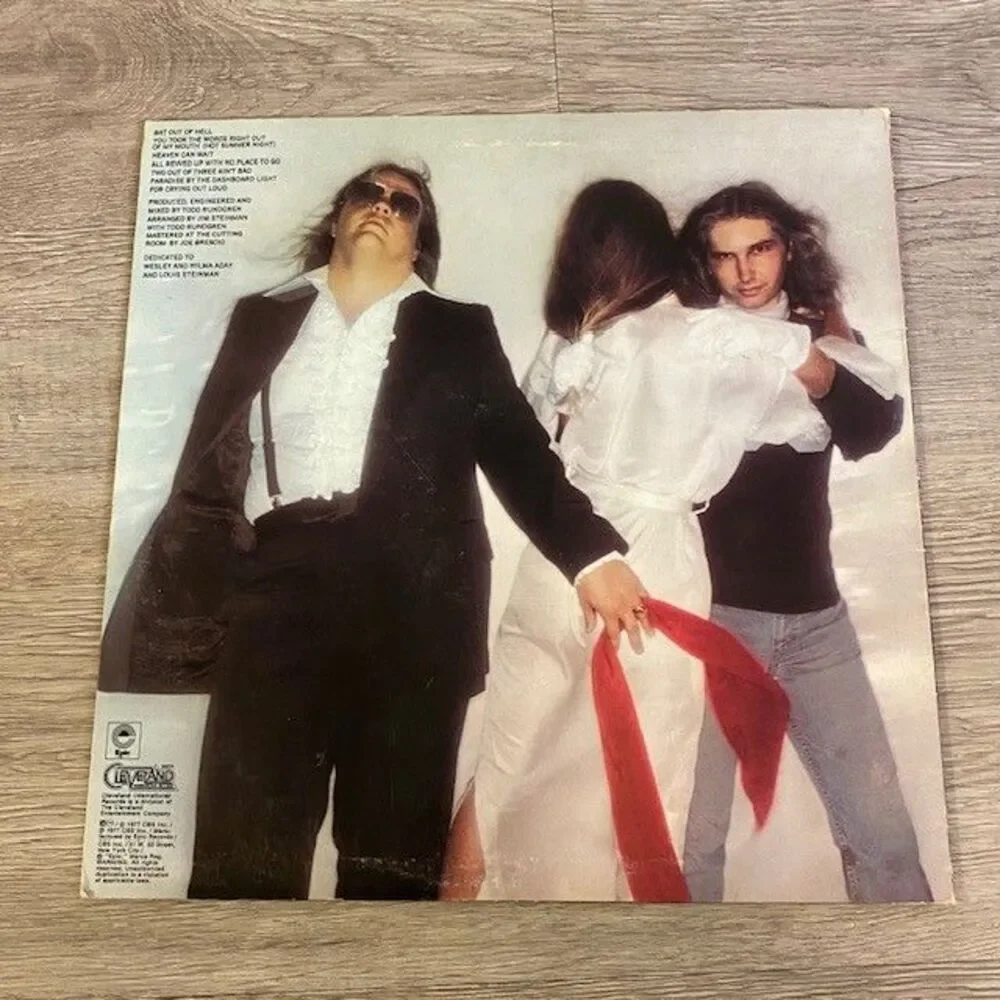 Meat Loaf Bat Out Of Hell Vintage Vinyl LP 1977 Epic Record PE-34974 - Picture 2 of 6